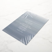 パーム離れシャンブレウォータービーチ結婚式 箔招待状 (回転した状態)