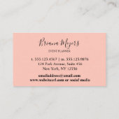 パーム離れ金ゴールドトロピックピーチ 名刺 (裏面)