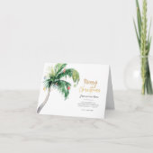 パーム飾ツリーのクリスマスの移動発表 招待状 (正面)