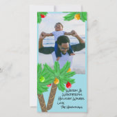 パーム飾ツリーのクリスマスフォト (正面)