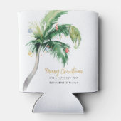 パーム飾ツリーファミリークリスマスホリデー 缶クーラー (裏面)