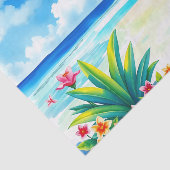 パーム鮮やかの木が咲く熱帯の景色 薄葉紙 (詳細)