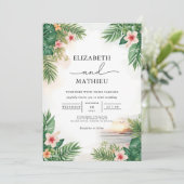 パーム鮮やかフローラアー結婚チ 招待状 (スタンド正面)