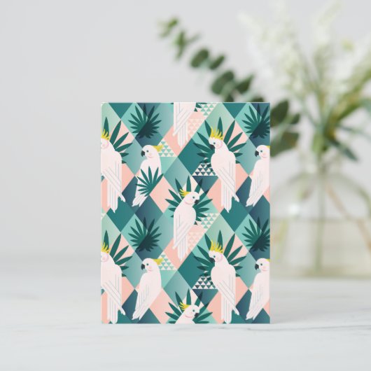 パーム1のオウム ポストカード (スタンド正面)