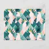 パーム1のオウム ポストカード (裏面)