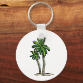 パーム2本の木 キーホルダー (正面)