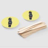 パーム・コカトゥー鳥の漫画イラストレーション ハンドファン (組立なし)