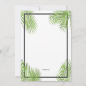 パーム・サンデーのフレーム 招待状 (裏面)