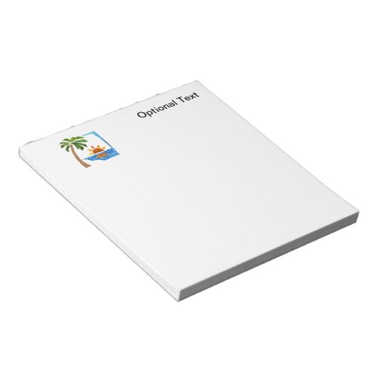 パーム、サン、海 ノートパッド (アングル)