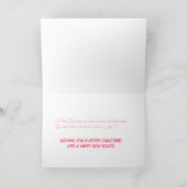 パーム・スプリングスのサンタクロース シーズンカード (内部)