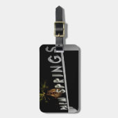 パーム・スプリングスの荷物のラベル ラゲッジタグ (正面縦)