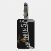 パーム・スプリングスの荷物のラベル ラゲッジタグ (裏面縦)