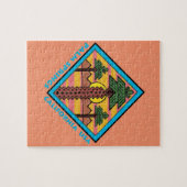 パーム・スプリングスカリフォルニア米国のオリジナルのアートワーク ジグソーパズル (横)