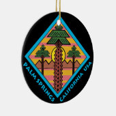 パーム・スプリングスカリフォルニア米国のオリジナルのアートワーク セラミックオーナメント (右)