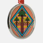 パーム・スプリングスカリフォルニア米国のオリジナルのアートワーク メタルオーナメント (右)