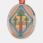 パーム・スプリングスカリフォルニア米国のオリジナルのアートワーク メタルオーナメント (左)