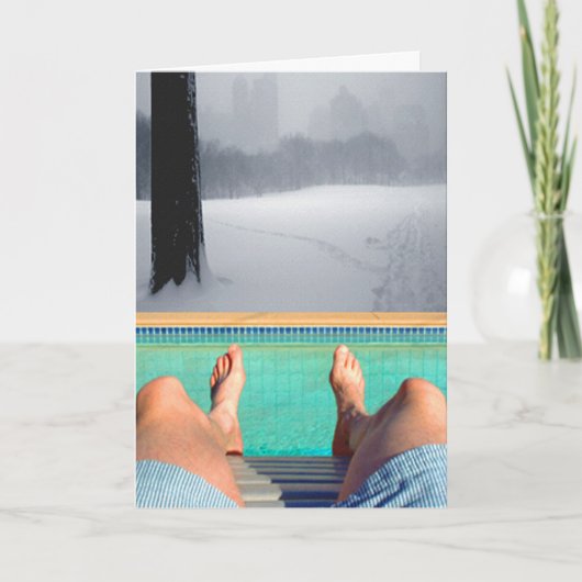 パーム・スプリングス、ニューヨークの休日カード シーズンカード (正面)