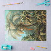 パーム・ツリーを持つ熱帯の景色 薄葉紙 (クラフト)