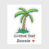 パーム・ツリー漫画のステッカー シール (シート)