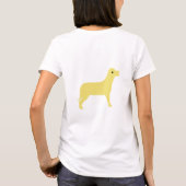 パーム・ツリー、犬 Tシャツ (裏面)