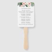 パーム・ハイビスカス熱帯行事プログラムのサイン ハンドファン (裏面)