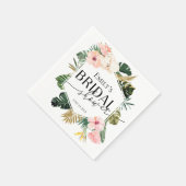 パーム ハイビスカス トロピカル ブライダル シャワー ナプキン スタンダードカクテルナプキン (角)