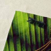 パーム・フロンド、松の針と影ビーチタオル ビーチタオル (インサイチュ)