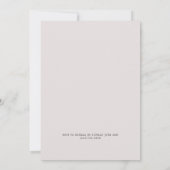 パーム ブリーズ | 結婚式後ビーチパーティー 招待状 (裏面)