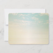 パーム ヤシの葉 ビーチ ウェディング セーブ・ザ・デート (裏面)