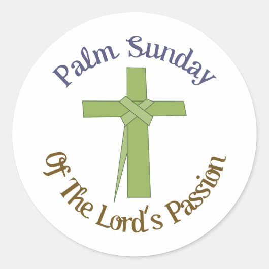 パーム(日曜日) ラウンドシール (正面)