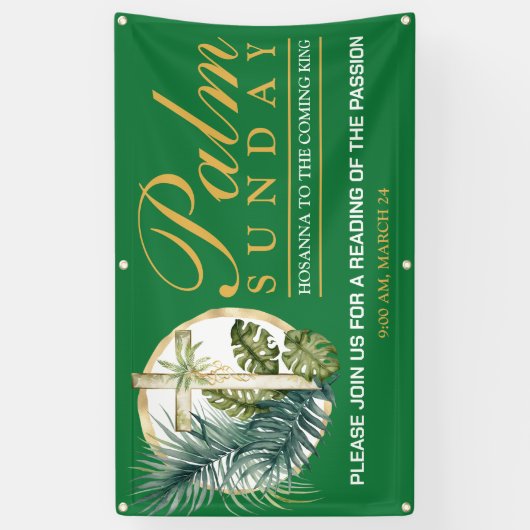 パーム（日曜日）屋外 横断幕 (縦)