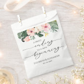 パーム（熱帯） | Sweet Ending New Begin 結婚's フェイバーバッグ (クリップ留めされた状態)