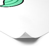 パーメイドの子おもしろいネコ猫マーメイドパン ポスター (角)