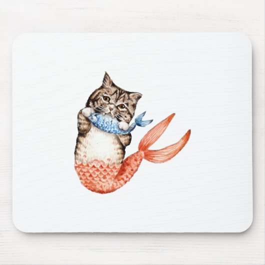 パーメイドキャットマーメイド マウスパッド (正面)