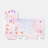 パーメイド猫の人魚かわいい女の子の誕生日 フェイバーボックス (折り畳みなし)