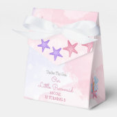 パーメイド猫の人魚かわいい女の子の誕生日 フェイバーボックス (正面サイド)