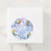 パーメイド猫マーメイド水彩少女の誕生日 フェイバータグ (インサイチュ)