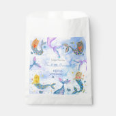 パーメイド猫マーメイド水彩少女の誕生日 フェイバーバッグ (正面)