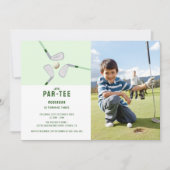 パーモダンティー・ゴルフの誕生日の写真 招待状 (正面)
