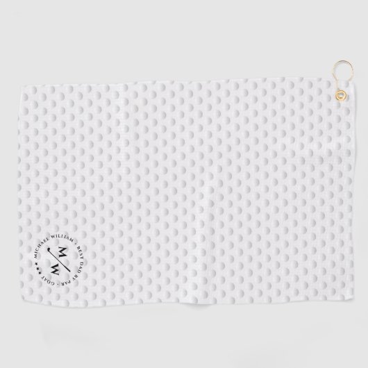 パーモダン最高のゴルフ父親のデイゴルフボールによるパパ ゴルフタオル (横)