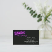 パーユニークプルで食べヴィンテージネオンサインをしよう 名刺 (スタンド正面)