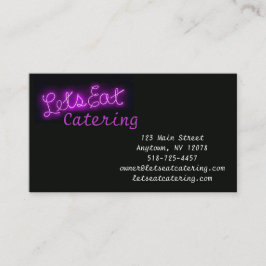 パーユニークプルで食べヴィンテージネオンサインをしよう 名刺