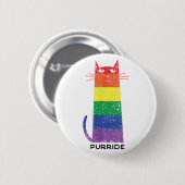 パーライドシャツLGBTおもしろいゲイプライド猫ことわざGAP 缶バッジ (正面&裏面)