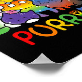 パーライドネコプライドアリーLGBTレインボー動物愛好家 ポスター (角)