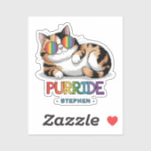 パーライド – クール猫プライド | LGBTQ シール (シート)