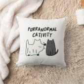 パーラノーマルの陰性性面白いハロウィンキャットパン クッション (ブランケット)