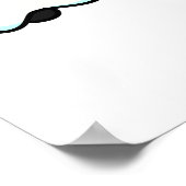 パーラノーマルの陰性性面白いハロウィンキャットパン ポスター (角)