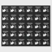 パーラノーマルキャティリティハロウィーンキャットプンダークBG ラッピングペーパー (フラット)