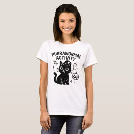 パーラノーマル活動可愛いハロウィーンキャットティー Tシャツ