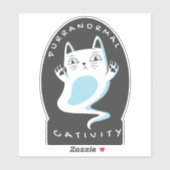 パーラノーマル活性ハロウィーン不気味猫好き シール (シート)